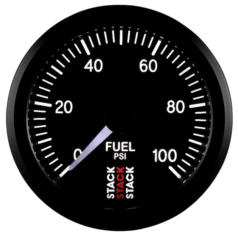 Autometer Stack 52mm 0-100 PSI 1/8in Nptf Male Pro Stepper Motor Fuel Pressure Gauge - Black - My Store