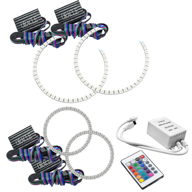 Oracle Mercedes Benz C-Class 08-11 Halo Kit - ColorSHIFT w/ Simple Controller - Mammoth Racing -