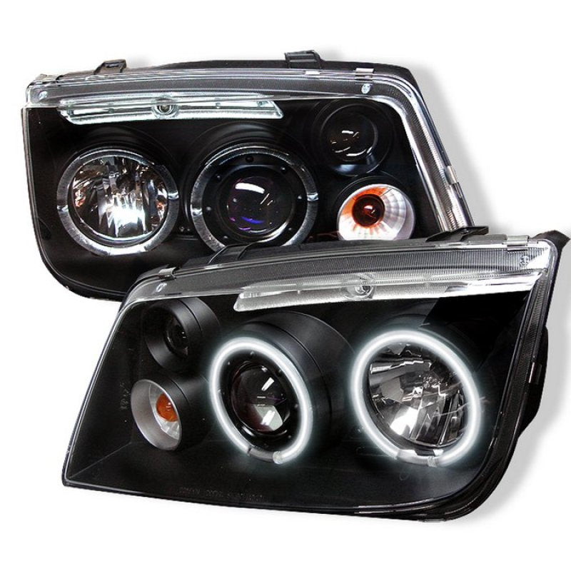 Spyder Volkswagen Jetta 99-05 Projector Headlights CCFL Halo Blk PRO-YD-VJ99-CCFL-BK - Mammoth Racing -
