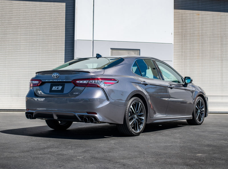 Borla 18-20 Toyota Camry XSE 3.5in Tip Dual Split Rear Exit Cat Back S-Type Exhaust Black Chrome - My Store