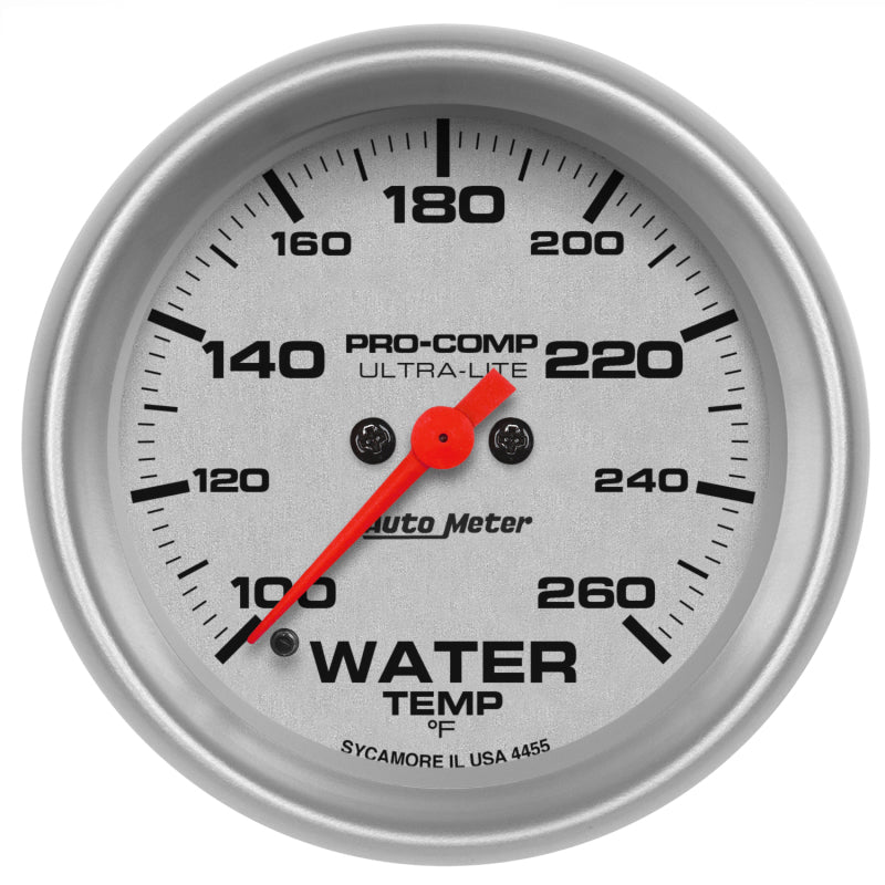 Autometer Ultra-Lite 2-5/8in 100-260f Water Temp Gauge - Digital Stepper Motor - My Store