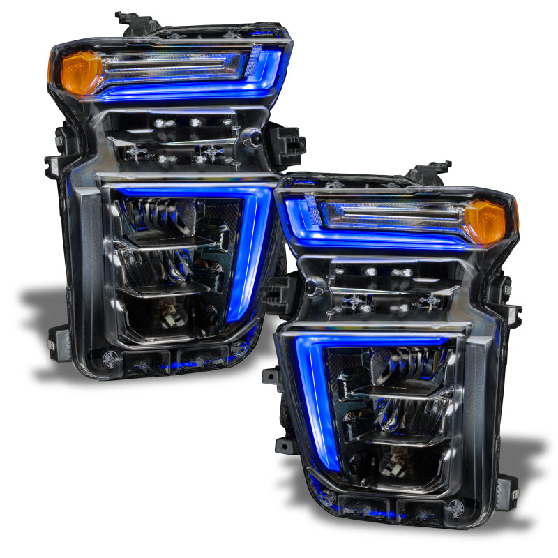 Oracle 20-21 Chevy Silv HD 2500/3500 RGB+W Headlight DRL Upgrade Kit - ColorSHIFT w/ BC1 Controller - Mammoth Racing -