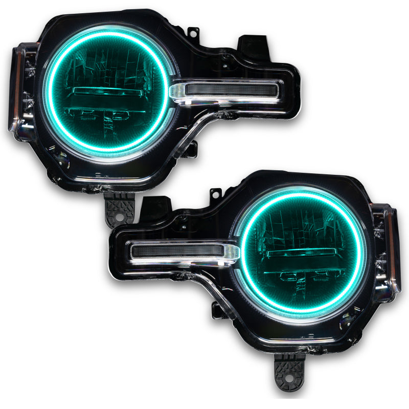 Oracle 2021 Ford Bronco Base Headlight LED Halo Kit - ColorSHIFT - w/o Controller - Mammoth Racing -