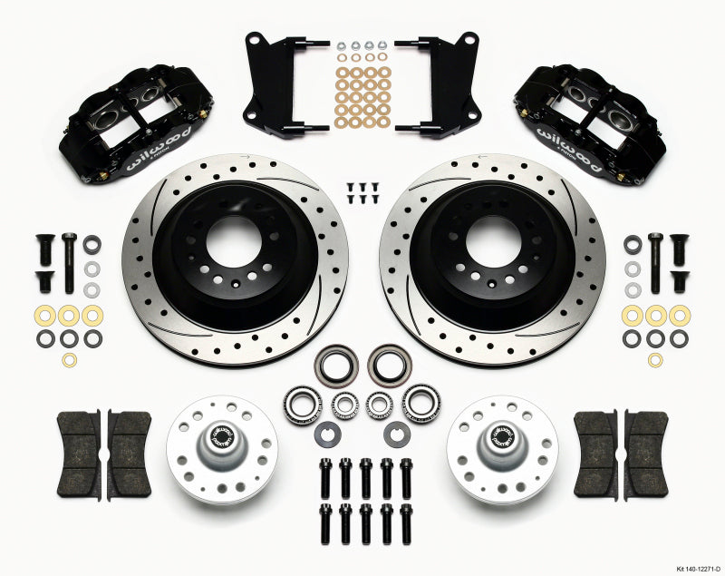 Wilwood Narrow Superlite 6R Front Hub & 1PC Rtr Kit 12.88in Dril 67-69 Camaro 64-72 Nova Chevelle - Mammoth Racing -