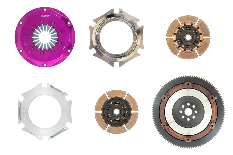 Exedy 2006-2006 Saab 9-2x Aero H4 Hyper Twin Cerametallic Clutch Sprung Center Disc Push Type Cover - Mammoth Racing -