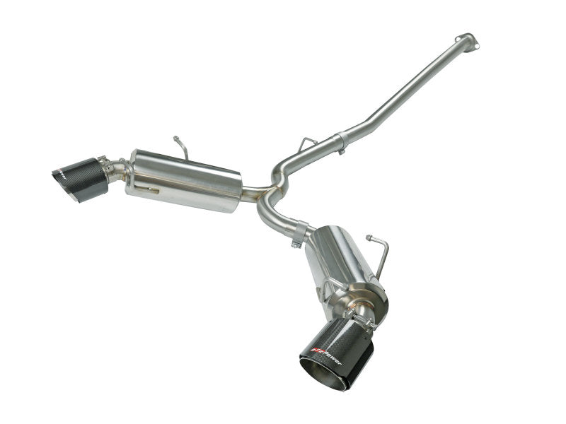 aFe Takeda Exhaust Axle-Back 13-15 Scion FRS / Subaru BRZ 304SS Carbon Fiber Dual Tips Exhaust - Mammoth Racing -