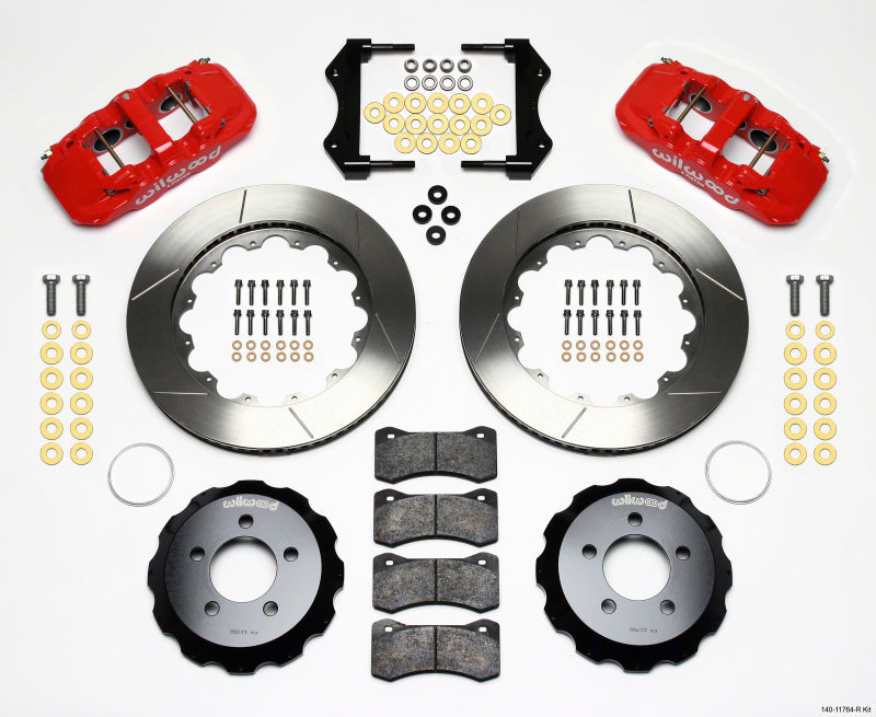 Wilwood Aero6 Front Hat Kit 14.25 Red 2006-10 Magnum/Challngr/Chrgr/300C - Mammoth Racing -