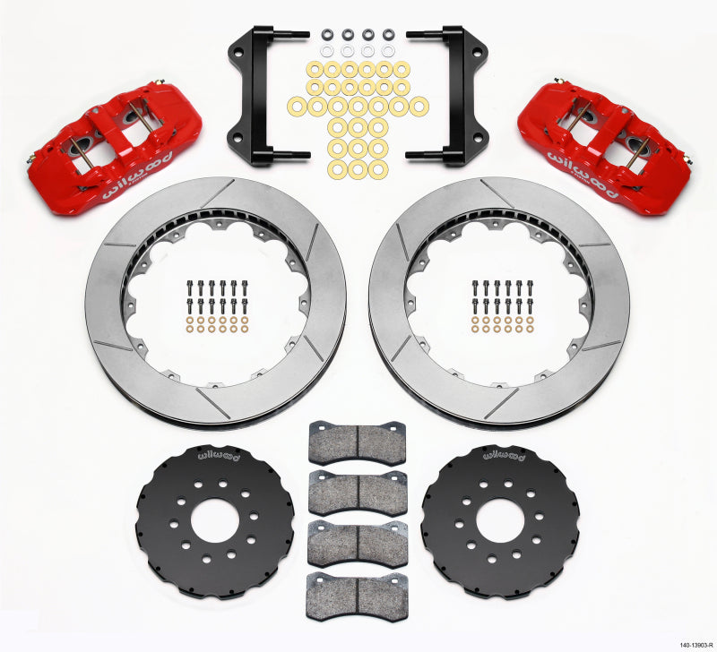 Wilwood Aero6 Front Hat Kit 15.00 Red 97-04 Corvette C5/z06 05-13 C6 - My Store
