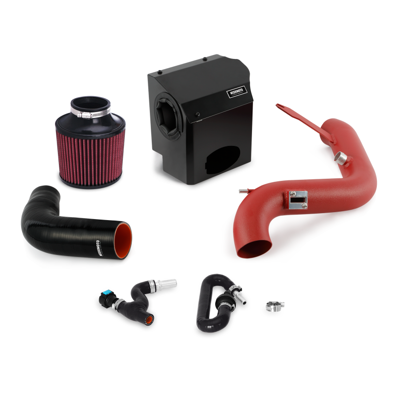 Mishimoto 2016 Ford Fiesta ST 1.6L Performance Air Intake Kit - Wrinkle Red - Mammoth Racing -