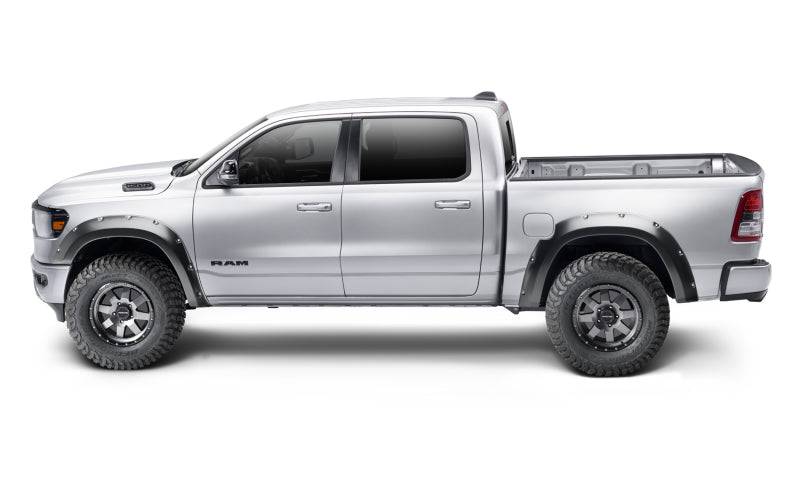 Bushwacker 19-22 Ram 1500 (Excl. Rebel/TRX) 76.3 & 67.4in Bed Pocket Style Flares 4pc Set - Black - Mammoth Racing -