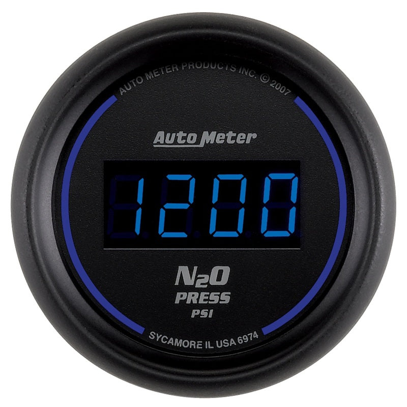 Autometer Ultra-Lite 2-1/16in 1600 PSI Digital Nitrous Pressure Gauge - Black - My Store