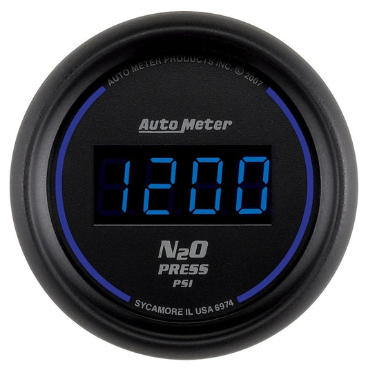 Autometer Ultra-Lite 2-1/16in 1600 PSI Digital Nitrous Pressure Gauge - Black - My Store