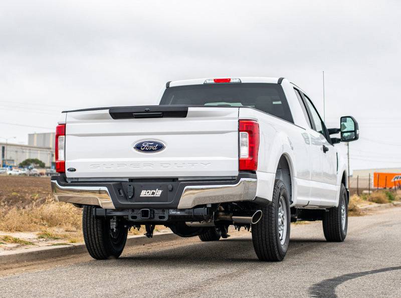 Borla S-Type Cat-Back 17-19 Ford F-250/350 Super Duty Side Exit Exhaust - 5in tip (Gas Only) - Mammoth Racing -