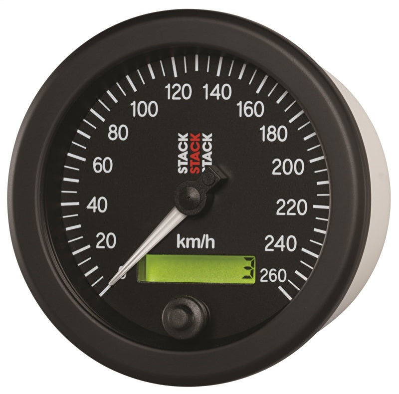 Autometer Stack 88mm 0-260 Km/h Electronic Speedometer - Black - My Store