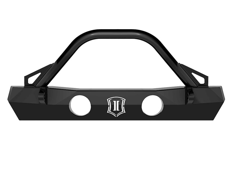Icon 2018+ Jeep Wrangler JL / 2020+ Jeep Wrangler JT Pro Series Front Bumper w/Bar/Tabs - Mammoth Racing -