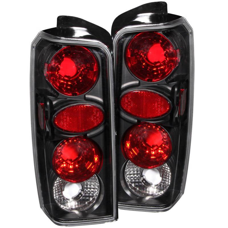 ANZO 1997-2001 Jeep Cherokee Taillights Black - My Store