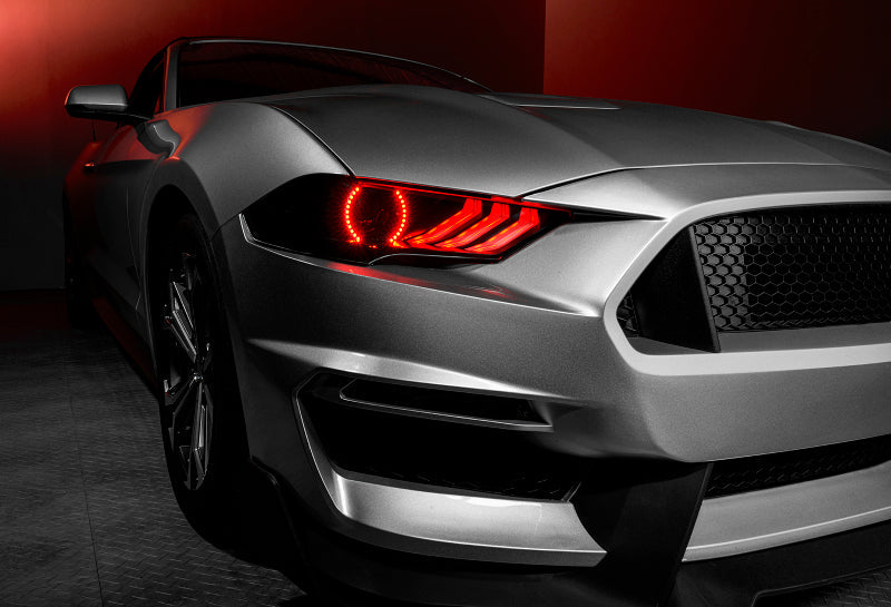 Oracle 18-21 Ford Mustang Dynamic DRL Upgrade w/ Halo Kit & Sequential Turn Signal - ColorSHIFT - Mammoth Racing -