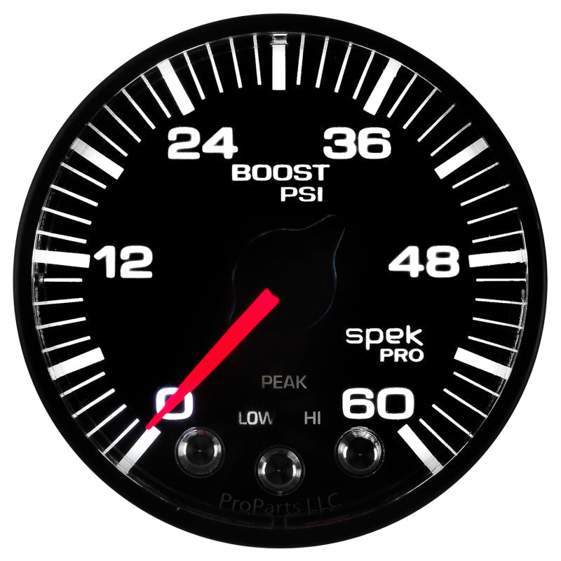 Autometer Spek-Pro 52.4mm 0-60 PSI Digital Stepper Motor Boost Gauge - My Store
