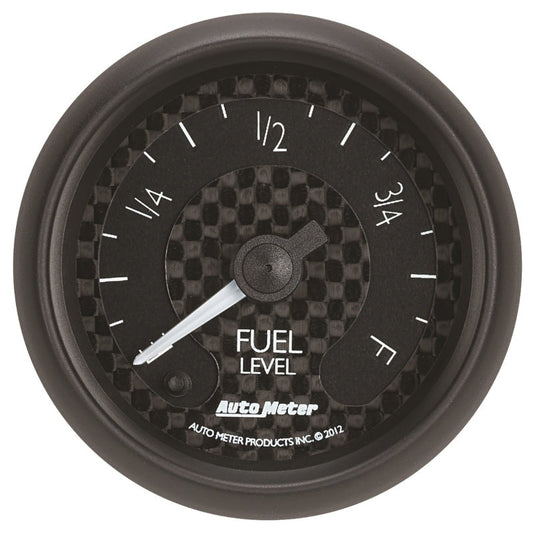 Autometer GT Series 52mm Full Sweep Electronic 0-280 ohm Fuel Level Programmable Empty-Full Range - My Store
