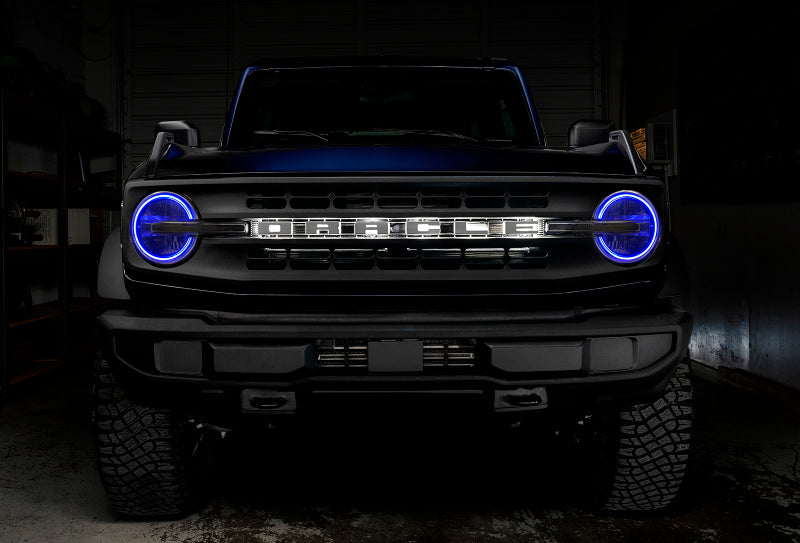 Oracle 2021 Ford Bronco DRL Upgrade w/ Halo Kit - ColorSHIFT w/ BC1 Controller - Mammoth Racing -