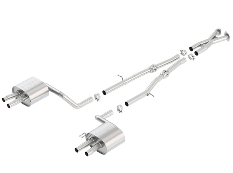 Borla 2018 Kia Stinger 3.3L V6 Turbo 2.25in Pipe Dia Dual Split Rear Exit S-Type Cat-Back Exhaust - My Store