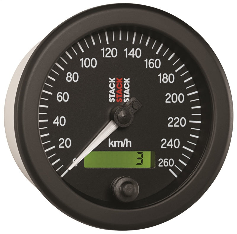 Autometer Stack 88mm 0-260 Km/h Electronic Speedometer - Black - My Store