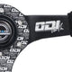 NRG Reinforced Steering Wheel (350mm / 3in. Deep) Odi Bakchis Signature Solid Spokes Alcantara - My Store