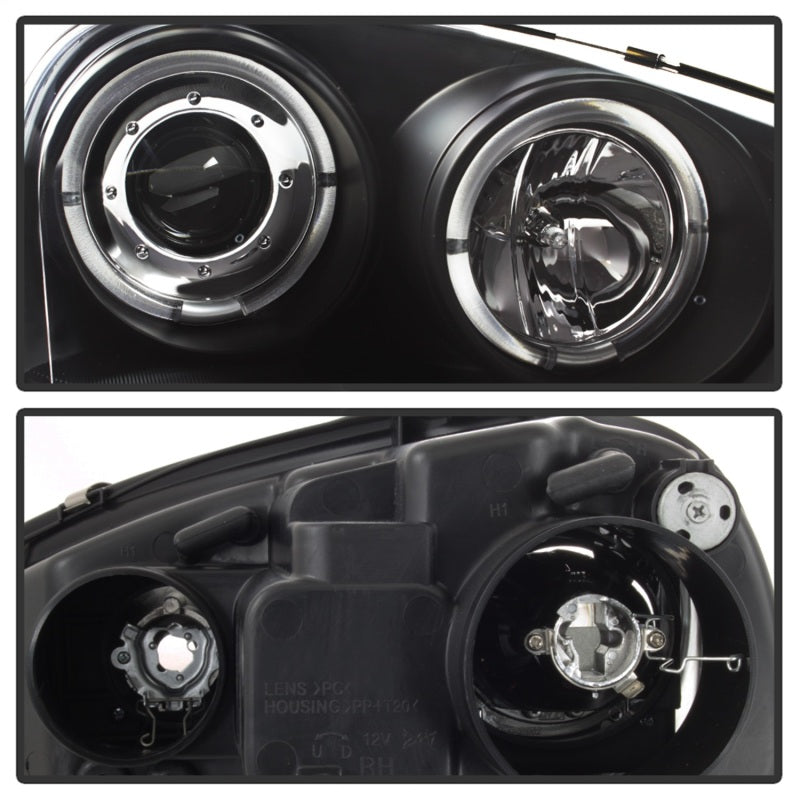 Spyder Volkswagen GTI 06-09/Jetta 06-09 Halogen Model Only - LED Halo DRL Black PRO-YD-VG06-HL-BK - Mammoth Racing -