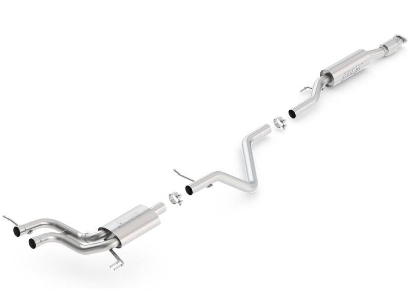 Borla 13-15 Hyundai Veloster Turbo 1.6L AT/MT FWD 2dr Dual Center Rear Exit Cat-Back Exhaust - Mammoth Racing -