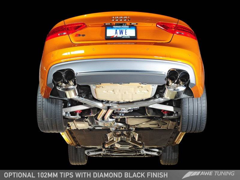 AWE Tuning Audi B8.5 S5 3.0T Touring Edition Exhaust System - Polished Silver Tips (90mm) - My Store