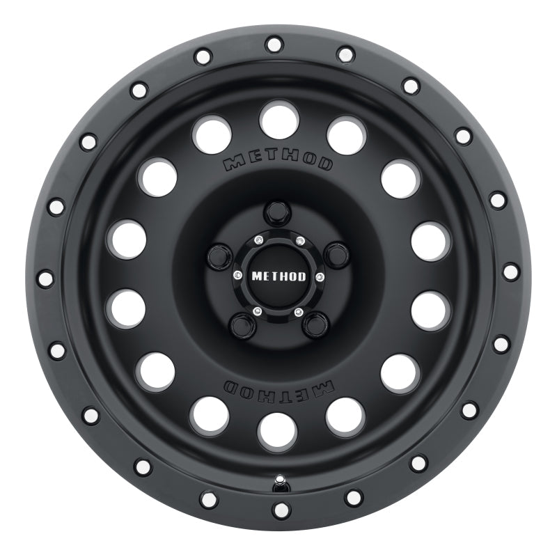 Method Mr307 Hole 17x8.5 0mm Offset 5x5 94mm CB Matte Black Wheel - Mammoth Racing -