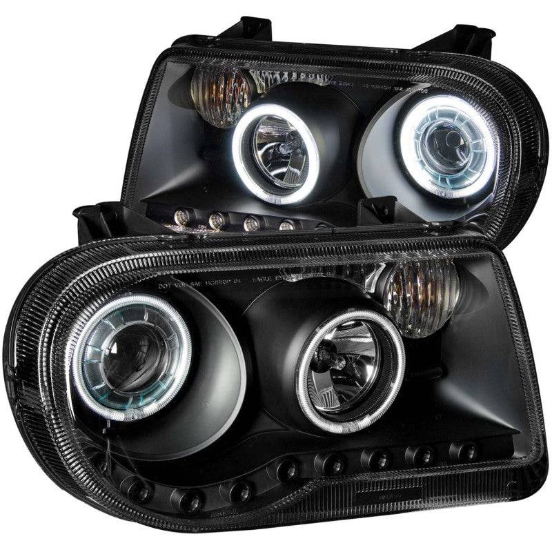ANZO 2005-2010 Chrysler 300C Projector Headlights w/ Halo Black (CCFL) G2 - My Store