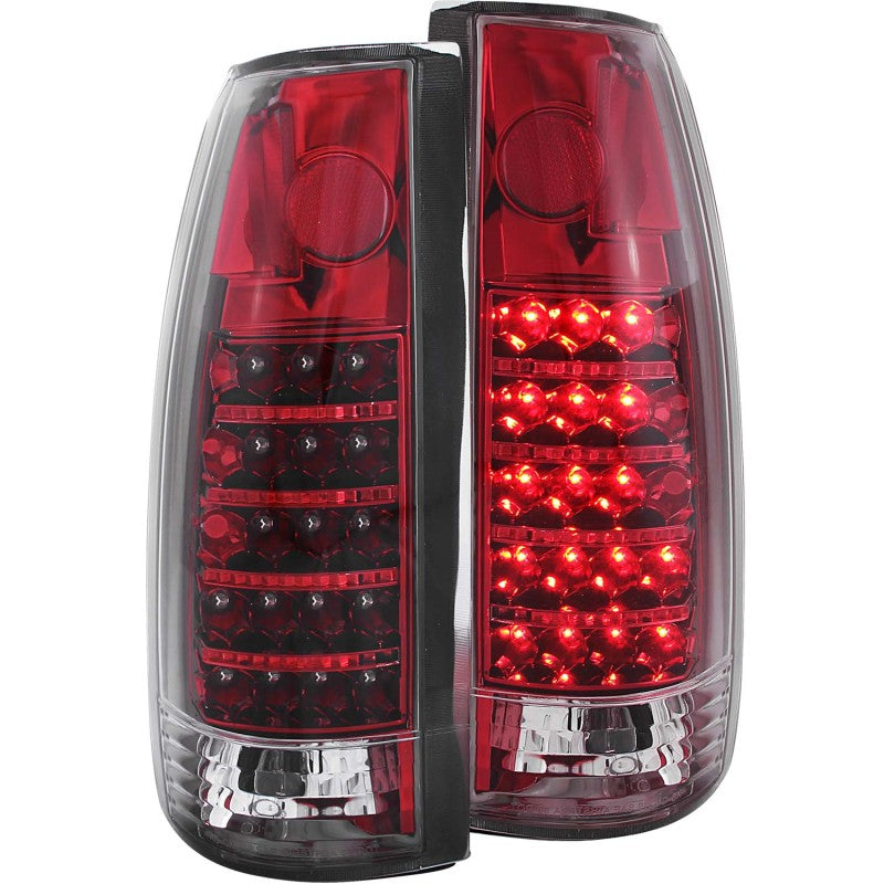 ANZO 1999-2000 Cadillac Escalade LED Taillights Red/Clear - Mammoth Racing -
