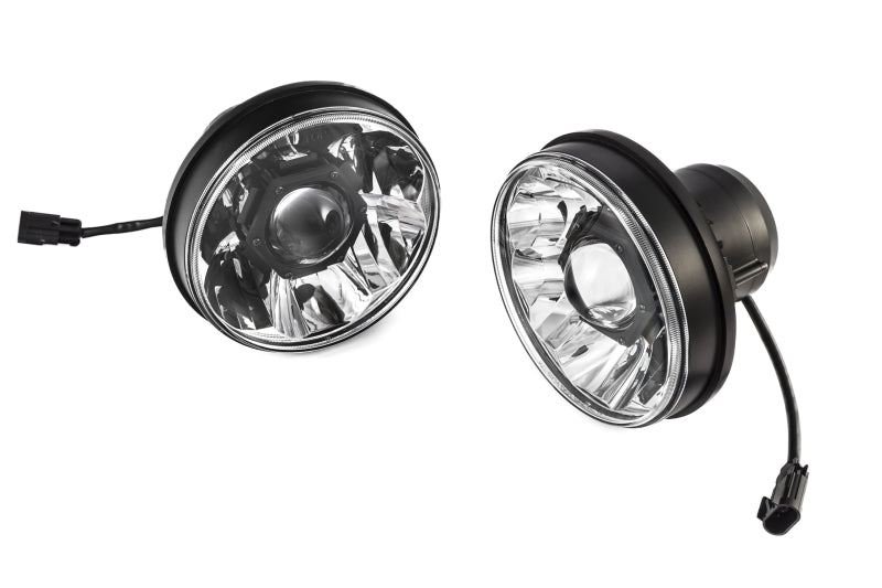 KC HiLiTES 07-18 Jeep JK (Not for Rubicon/Sahara) 7in. Gravity LED Pro DOT Headlight (Pair Pack Sys) - Mammoth Racing -