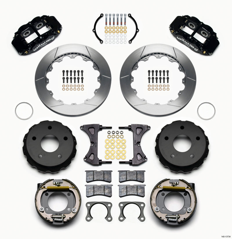 Wilwood Narrow Superlite 4R Rear P-Brk Kit 12.88in Big Ford 2.00in Off Bronco 5 x 5.50 - My Store