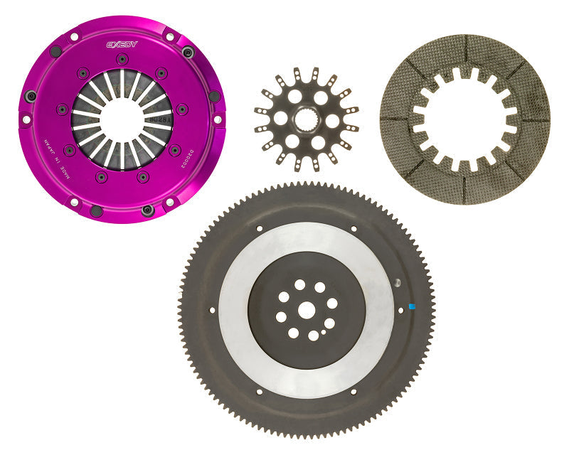 Exedy 1993-1996 Honda Prelude Vtec L4 Hyper Single Carbon-R Clutch Rigid Disc Push Type Cover - Mammoth Racing -