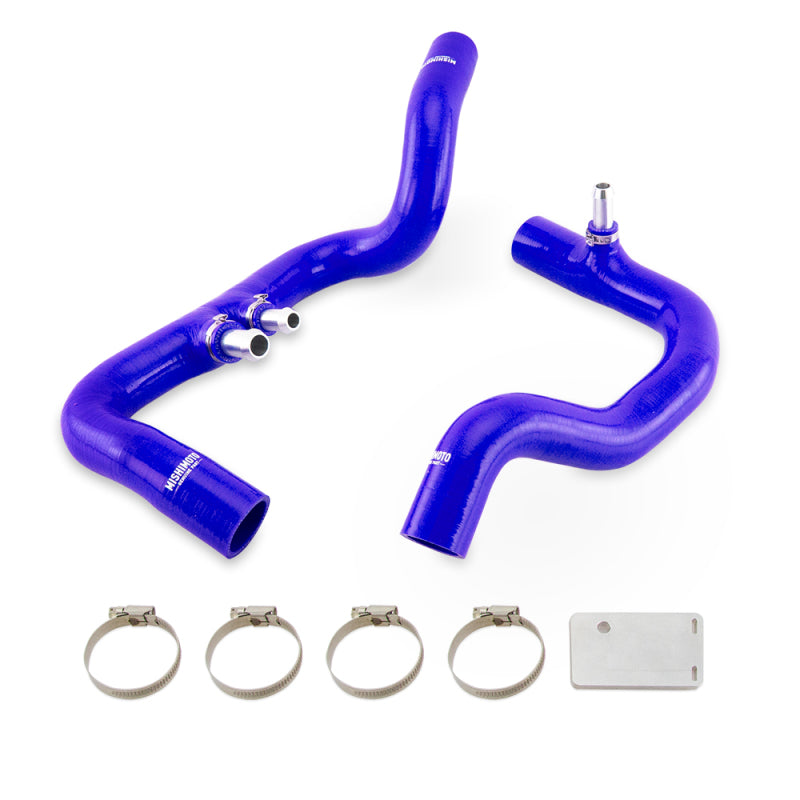 Mishimoto 2018+ Jeep Wrangler JL / Gladiator JT 3.6L AT Blue Silicone Radiator Coolant Hose Kit - Mammoth Racing -