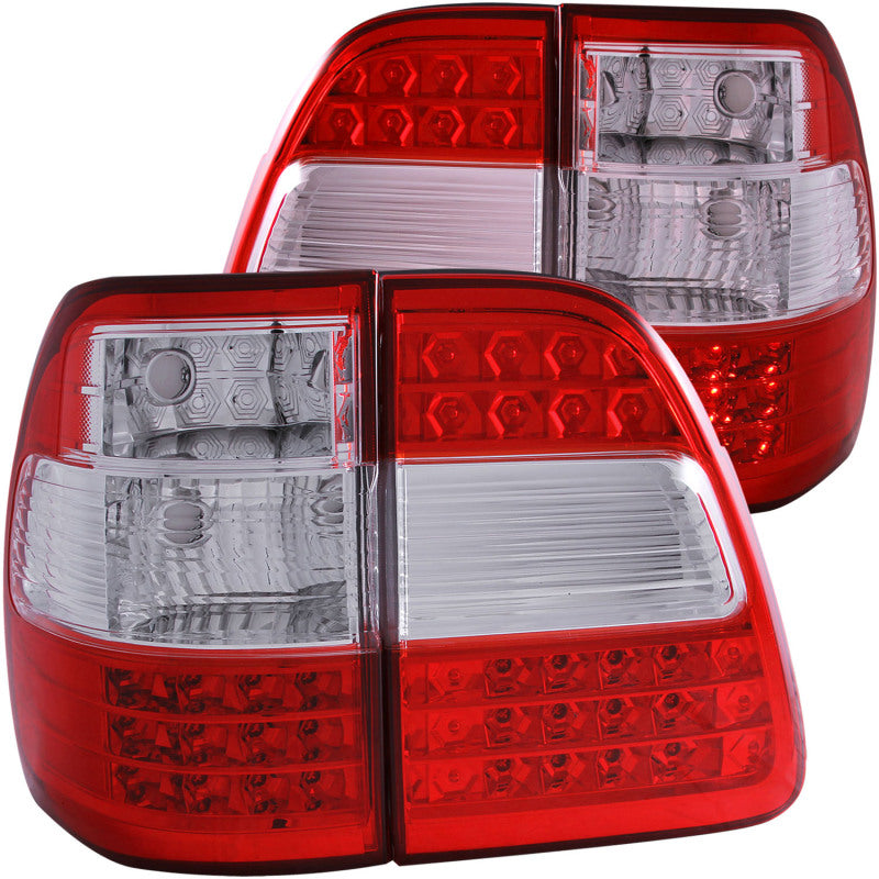 ANZO 1998-2005 Toyota Land Cruiser Fj LED Taillights Red/Clear G2 - Mammoth Racing -