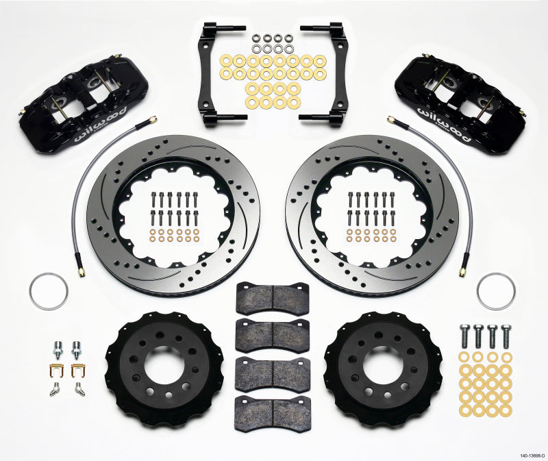 Wilwood Aero4 Rear Kit 14.25in Drilled 2014-Up Corvette C7 w/Lines - My Store