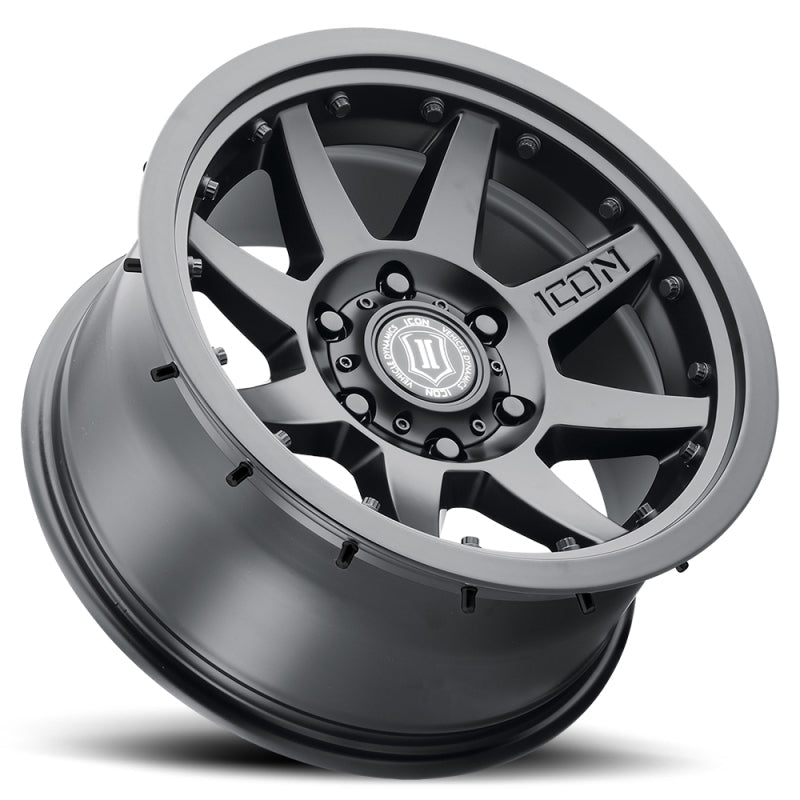 Icon Rebound Pro 17x8.5 6x135 6mm Offset 5in BS 87.1mm Bore Satin Black Wheel - Mammoth Racing -