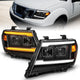 ANZO 09-20 Nissan Frontier Black Projector Plank Style DRL w/ Switchback & Sequential LED DRL - Mammoth Racing -