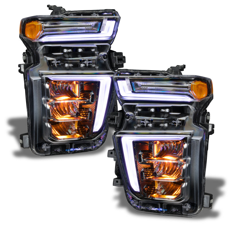 Oracle 20-21 Chevy Silverado HD 2500/3500 RGB Headlight Demon Eye Kit - ColorSHIFT w/o Controller - Mammoth Racing -