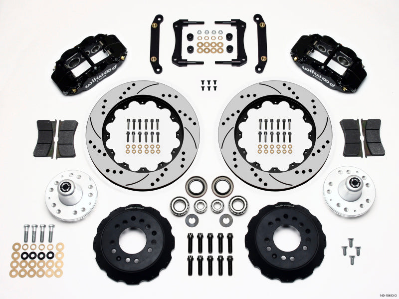 Wilwood Narrow Superlite 6R Front Hub Kit 14.00in Drilled 79-81 Camaro - Mammoth Racing -