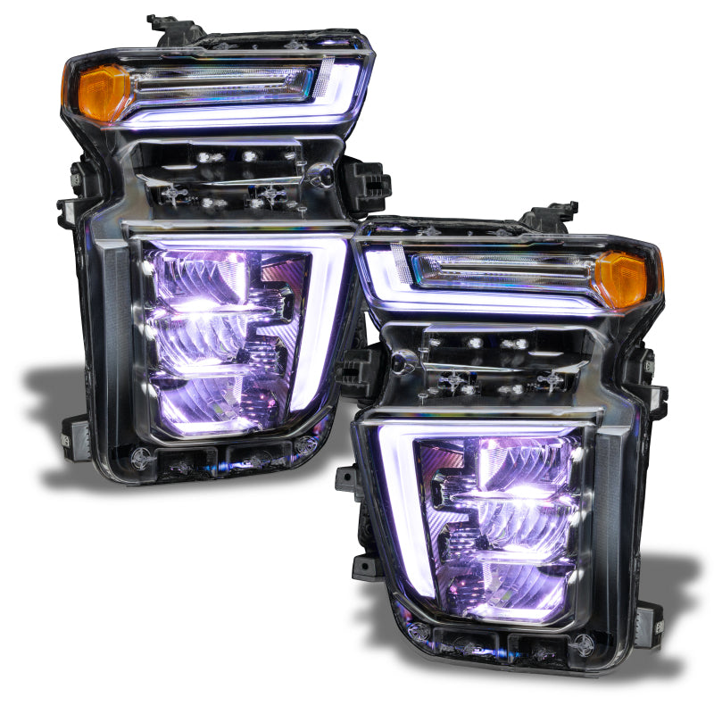 Oracle 20-21 Chevy Silverado HD 2500/3500 RGB Headlight Demon Eye Kit - ColorSHIFT w/o Controller - Mammoth Racing -