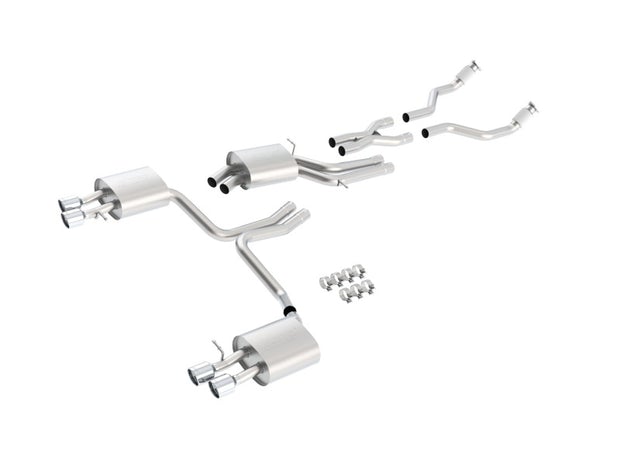 Borla 10-13 Audi S4 3.0L AT/MT AWD Dual Split Rear Exit SS Catback Exhaust - My Store