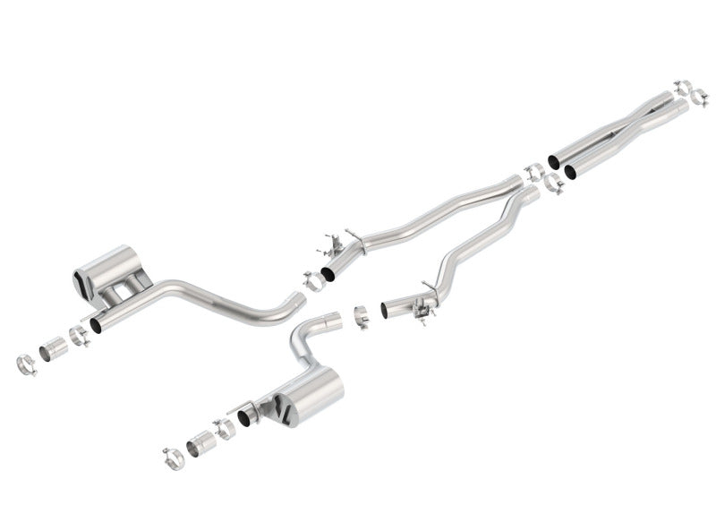 Borla 15-16 Dodge Charger Hellcat 6.2L V8 ATAK Catback Exhaust w/ Valves No Tips Factory Valance - My Store