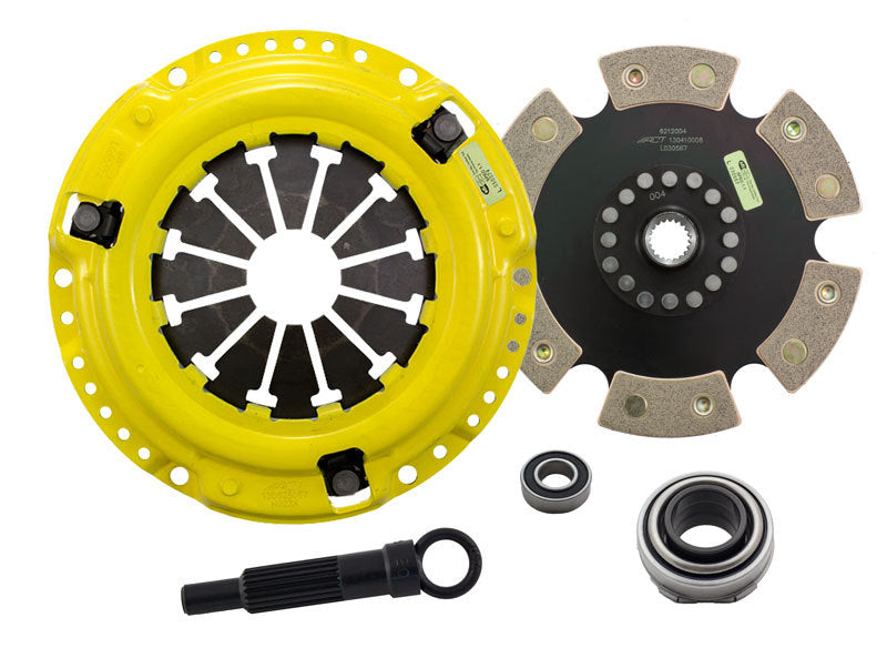 ACT 1990 Honda Civic XT/Race Rigid 6 Pad Clutch Kit - My Store