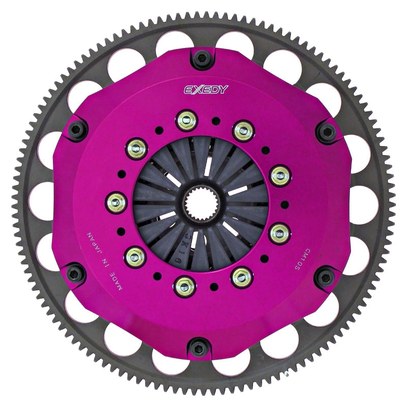 Exedy 1986-1989 Mazda Rx-7 R2 Hyper Twin Carbon-R Clutch Rigid Disc Push Type Cover - Mammoth Racing -