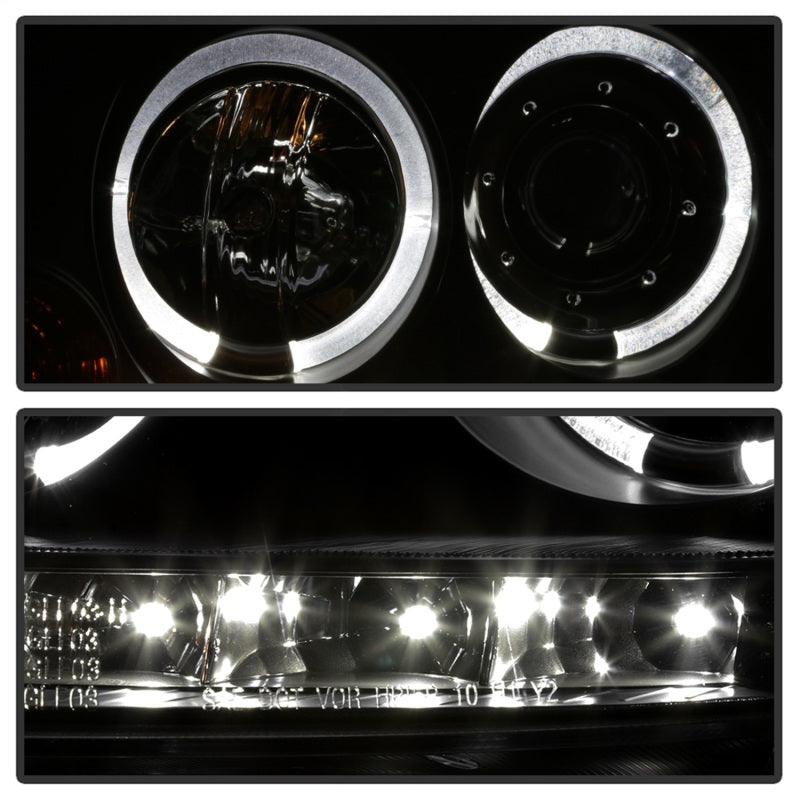 Spyder Volkswagen GTI 06-09/Jetta 06-09 Halogen Model Only - LED Halo DRL Black PRO-YD-VG06-HL-BK - Mammoth Racing -