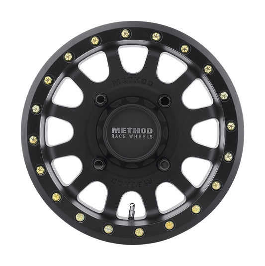 Method Mr401 UTV Beadlock 14x7 5+2/+38mm Offset 4x136 106mm CB Matte Black w/BH-H20875 Wheel
